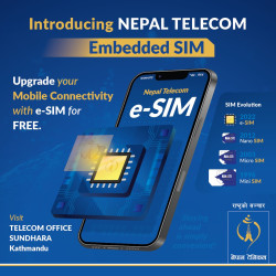 Nepal Telecom to provide free e-SIM from Friday